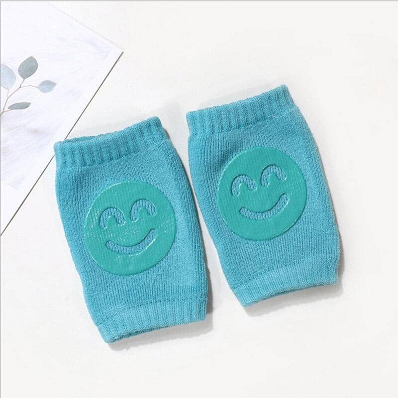 Genouillères - TotiPads™ - SmileyTurquoise - JPavila's Elegance Baby Shop