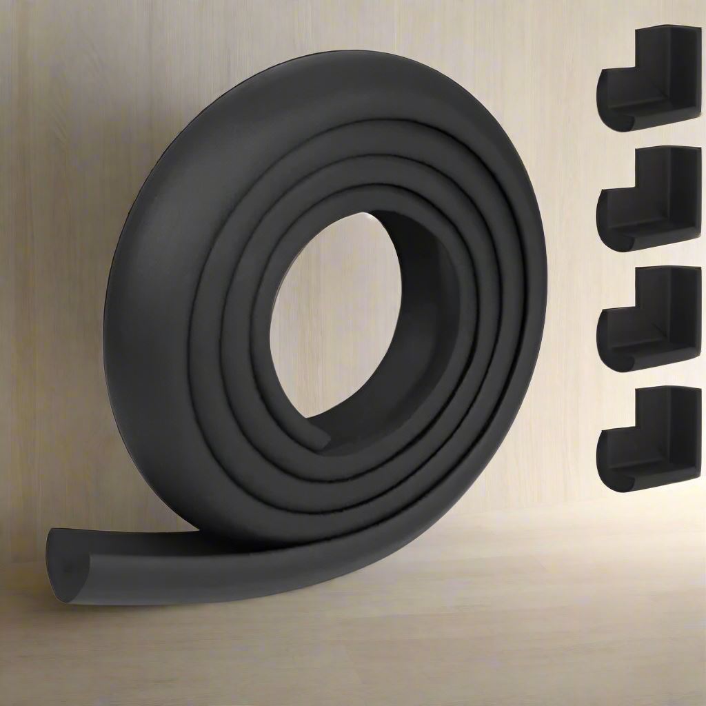 Protecteur de Coin de Table - BabySafetyCornerProtector™ - Noir - JPavila's Elegance Baby Shop