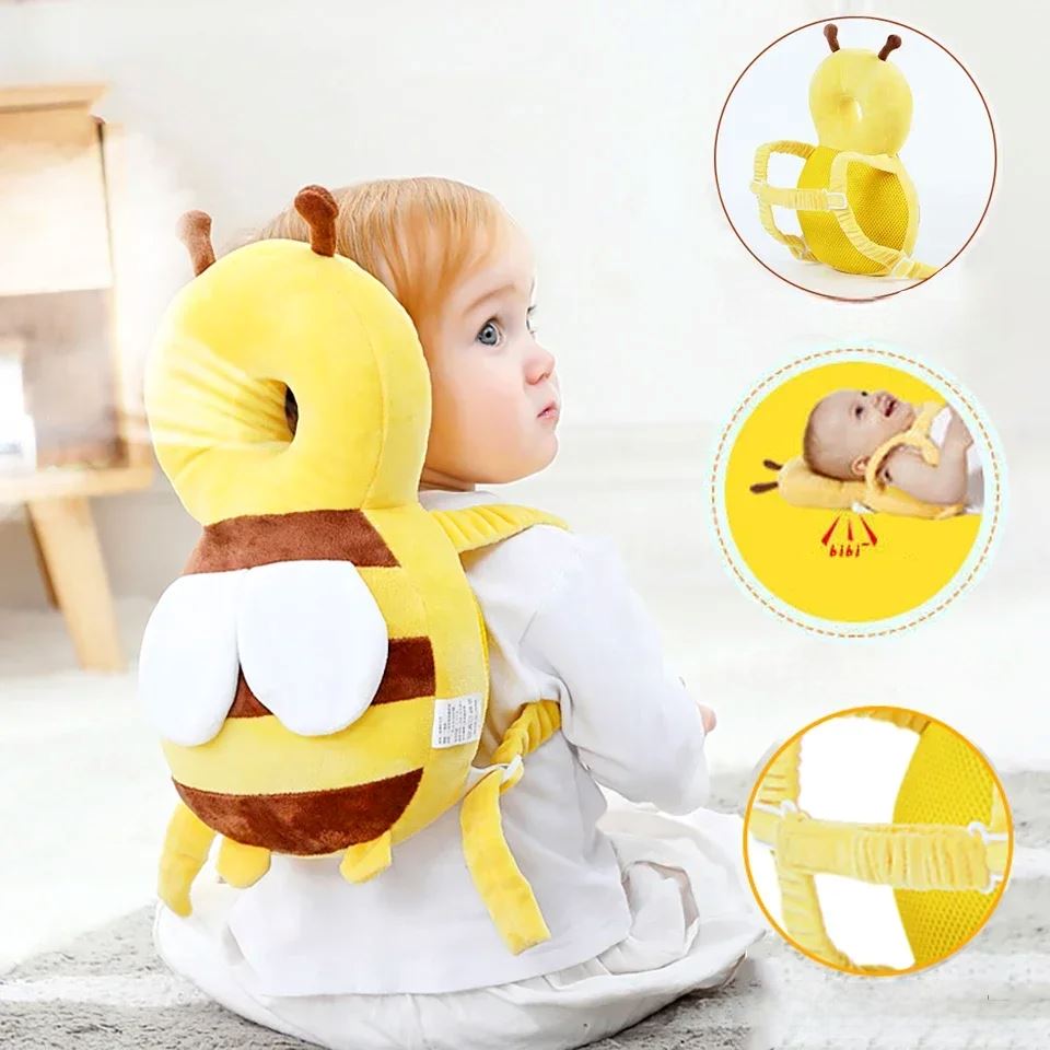 Coussin Bébé - BabyHeadBackProtector™ - Jaune - JPavila's Elegance Baby Shop