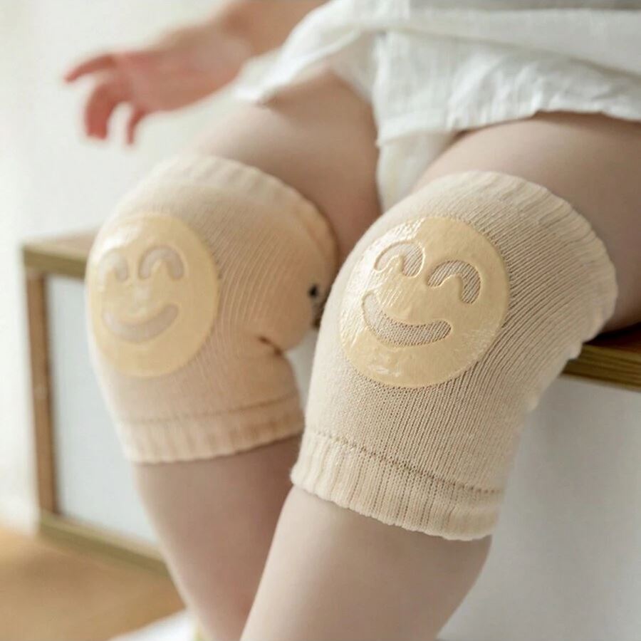 Genouillères - TotiPads™ - SmileyBeige - JPavila's Elegance Baby Shop