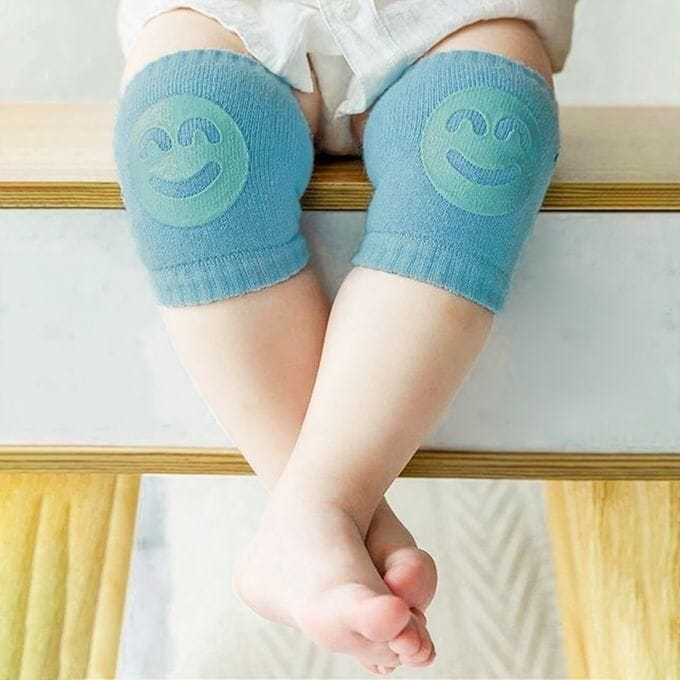 Genouillères - TotiPads™ - SmileyTurquoise - JPavila's Elegance Baby Shop